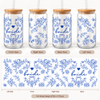 Something Blue Florals For The Bride And Her Girls 16oz Sipper Glass