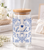 Something Blue Florals For The Bride And Her Girls 16oz Sipper Glass