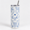 Something Blue Bride, Maid of Honor, Bridesmaid Tumbler 20oz with Straw