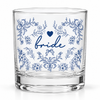 Something Blue Bride Bridesmaid Maid Of Honor Whiskey Glass