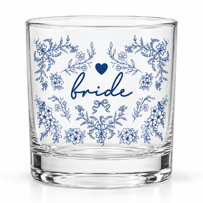 Something Blue Bride Bridesmaid Maid Of Honor Whiskey Glass