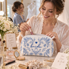Something Blue For The Bride To Be - Quilted Makeup Bag