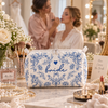 Something Blue For The Bride To Be - Quilted Makeup Bag