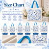 Something Blue Floral Bride Canvas Tote Bag