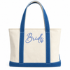 Something Blue For The Bride To Be Embroidered Tote Bag