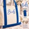 Something Blue For The Bride To Be Embroidered Tote Bag