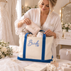 Something Blue For The Bride To Be Embroidered Tote Bag