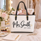 Bride Gift Tote Bag, Stylish Mrs Bag for Her Wedding Day