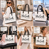 Bride Gift Tote Bag, Stylish Mrs Bag for Her Wedding Day