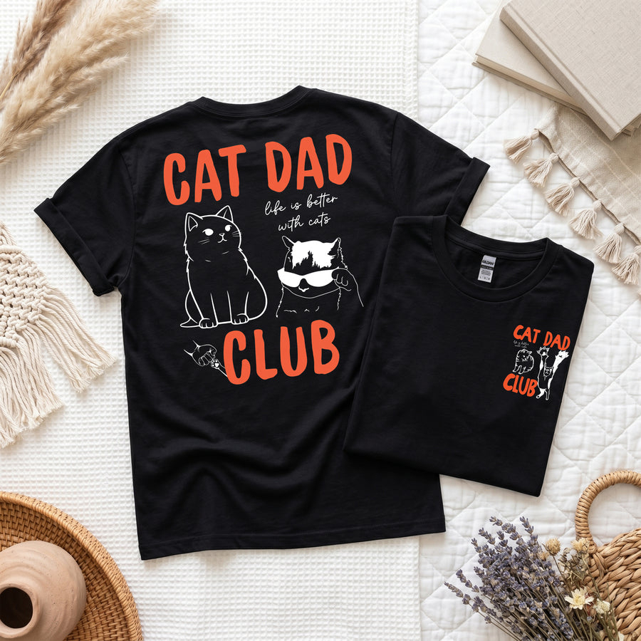 Cat Dad Club Shirt, Funny Cat Lover Tee, Gift for Cat Dad