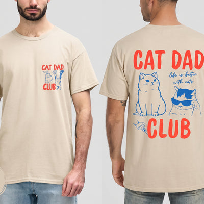 Cat Dad Club Shirt, Funny Cat Lover Tee, Gift for Cat Dad