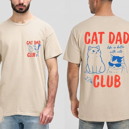 Cat Dad Club Shirt, Funny Cat Lover Tee, Gift for Cat Dad