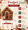 Christmas DIY Pearl Art Kit, Festive Wooden House Craft Set