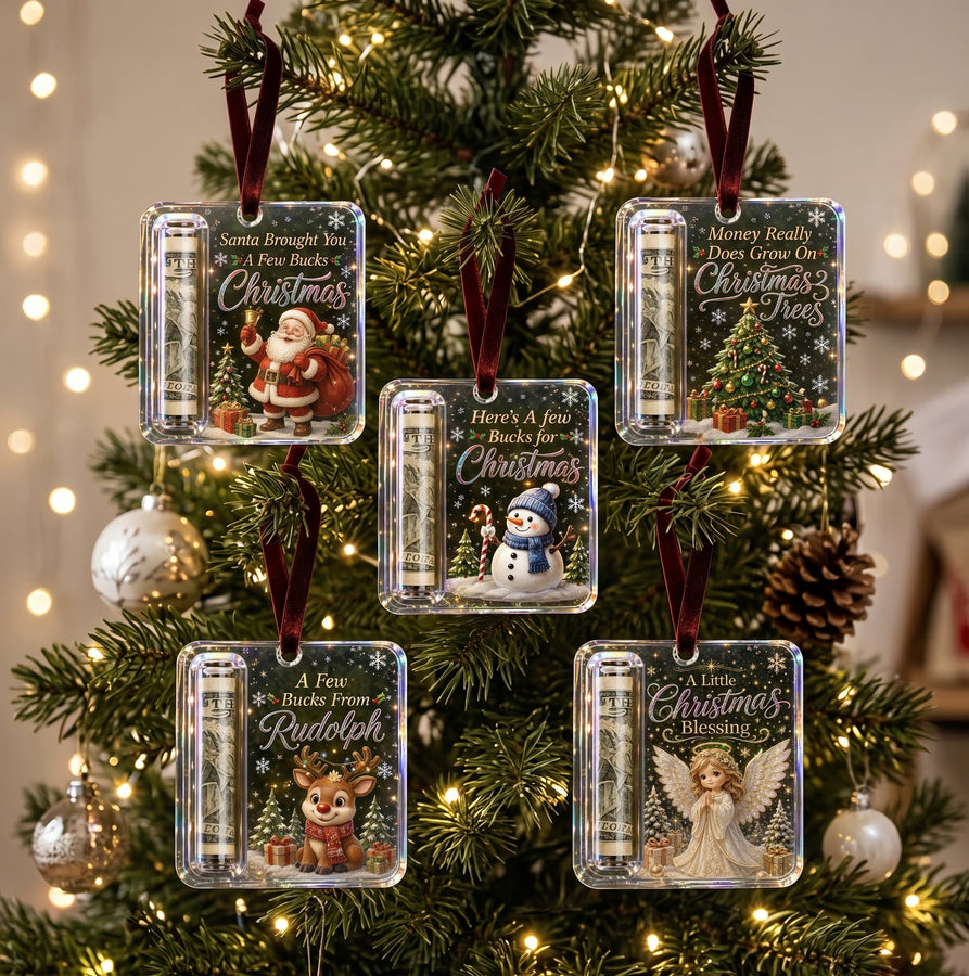 Christmas Money Gift Ornament, Funny Holiday Cash Holder