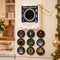 Christmas Music Fridge Magnet Set, 9 Vinyl Disc Songs, Holiday Decor