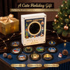 Christmas Music Fridge Magnet Set, 9 Vinyl Disc Songs, Holiday Decor