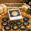 Christmas Music Fridge Magnet Set, 9 Vinyl Disc Songs, Holiday Decor