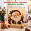 Christmas Pearl Diamond Art Kit, Festive Santa Bead Craft