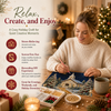 Pearl Diamond Art Kit for Christmas, Snowy Church Wall Decor