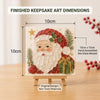 Christmas Sea Glass Mosaic Art Kit, Santa Claus Craft Set