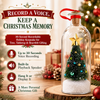 Christmas Tree in a Bottle Ornament, Snowy Holiday Keepsake
