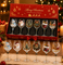 Christmas Wine Glasses Gift Set, Festive Holiday Goblets Box