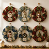 Christmas Wreath DIY Craft Kit, Beginner No-Sew Poke Art Set