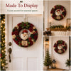 Christmas Wreath DIY Craft Kit, Beginner No-Sew Poke Art Set