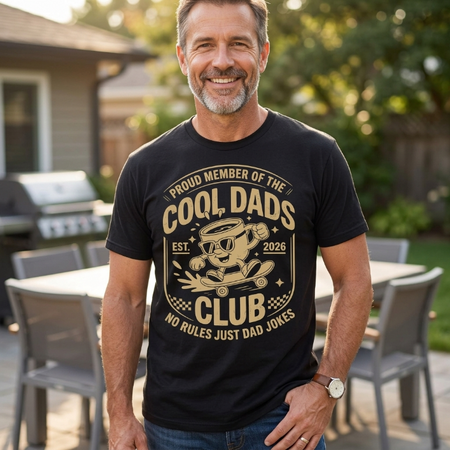 Cool Dads Club T-Shirt, Est. 2026, No Rules Just Dad Jokes