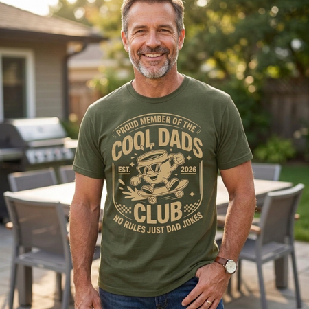 Cool Dads Club T-Shirt, Est. 2026, No Rules Just Dad Jokes
