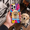 Personalized Pet Photo Phone Case, Custom Name, Dog Cat Gift