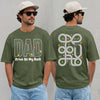 Dad Car Track Shirt, Funny Back Playmat Tee for Father's Day