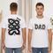 Dad Race Track T-Shirt, Fun Car Playmat Back Print Tee