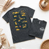 Construction Road Track Dad Tee, Tired Dads Club, Father's Day Gift