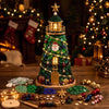 DIY Coastal Christmas Lighthouse Kit, Sea Glass Craft for Adults