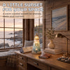 DIY Coastal Christmas Lighthouse Kit, Sea Glass Craft for Adults