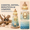 DIY Coastal Christmas Lighthouse Kit, Sea Glass Craft for Adults