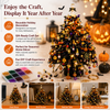 DIY Crystal Bead Halloween Tree Kit, Sparkling Desk Decoration