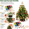 DIY Crystal Bead Christmas Tree Kit, Sparkling Desk Decoration