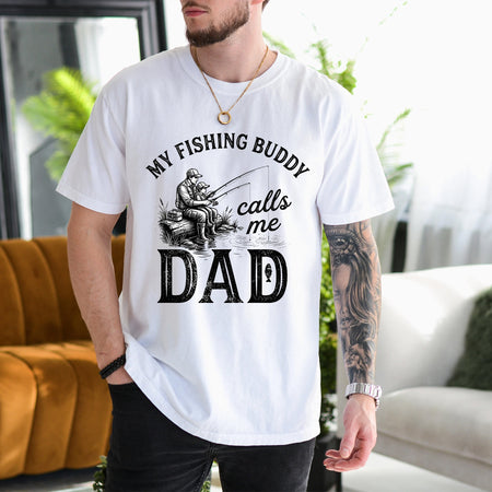 Fishing Buddy Calls Me Dad Shirt, Funny Father Gift Tee