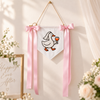Bride To Be Silly Goose Wine Glass Bachelorette - Embroidered Pennant Banner