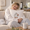 Silly Goose Bride Holding Wine, Wedding Gift - Embroidered Pillow