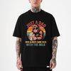 Funny Dad Bigfoot T-Shirt, Came Back With the Milk Tee