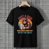 Funny Dad Bigfoot T-Shirt, Came Back With the Milk Tee