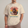 Funny Dad Bigfoot T-Shirt, Came Back With the Milk Tee
