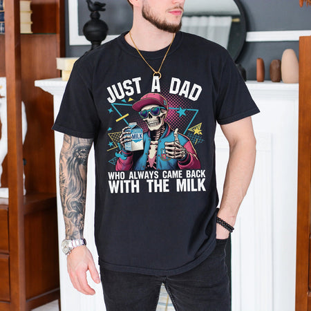Funny Dad Milk Shirt, Skeleton Cool Dad Tee, Father's Day Gift