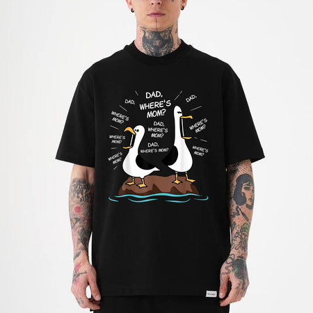Funny Dad Seagull Shirt, Dad Where's Mom, Father's Day Tee