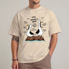 Funny dad seagull shirt showing two cartoon seagulls on a rock repeatedly asking Dad where's mom for Father's Day
