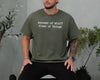 Dark grey unisex t-shirt printed with 'knower of stuff fixer of things' — funny dad shirt for handy men
