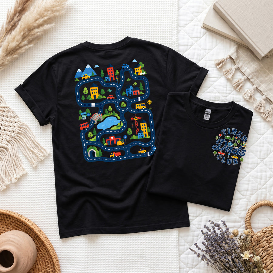 Dad Life Tee, Play Cars On My Back, Funny Father's Day Shirt